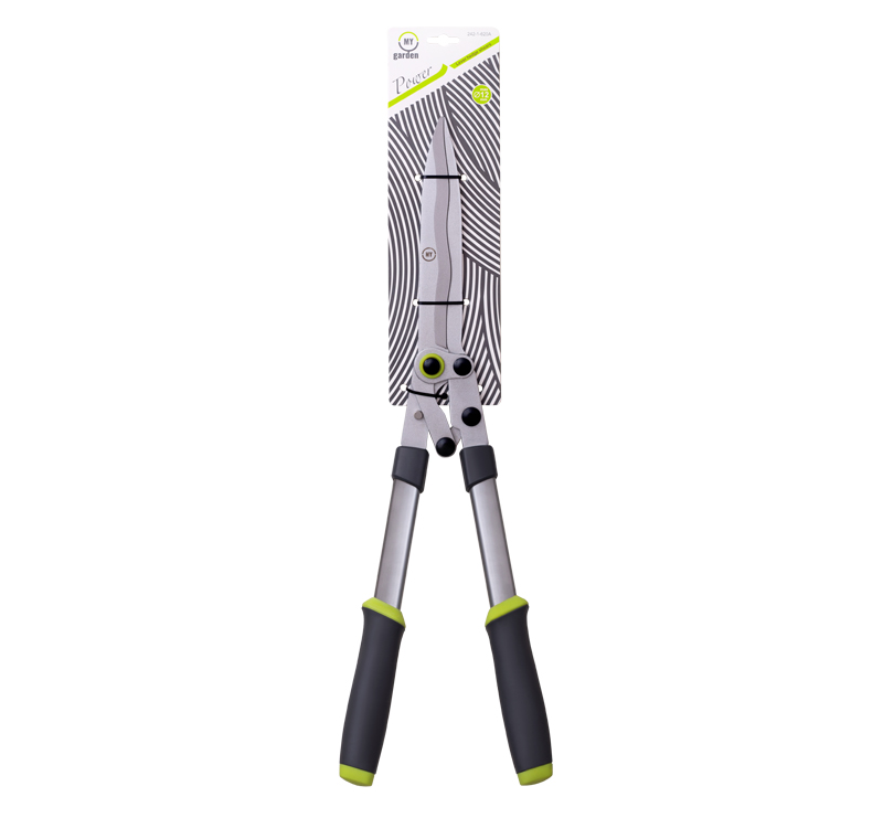 mytools » Power wavy blades lever hedge shears, 620mm, aluminum handles